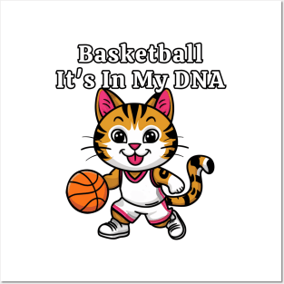 Funny Basketball Catq Posters and Art